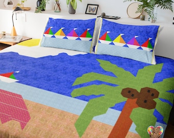 Beach Quilt Anleitung: Sommer Quilt Design (PDF Download)