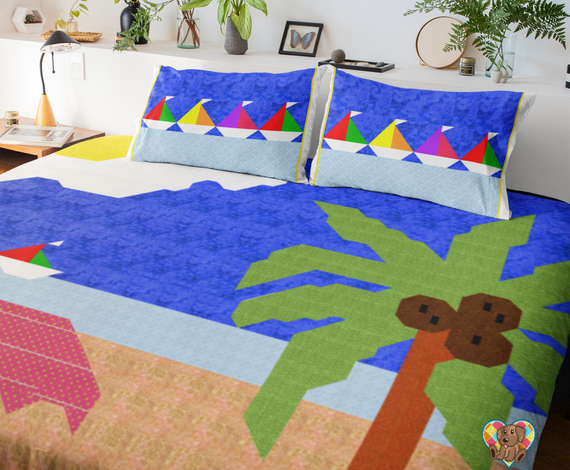 Beach Quilt Block Pattern Pdf Downloadable PDF Quilt Pattern Etsy