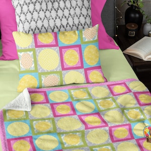 Circle Easy Applique Quilt Pattern | Downloadable Applique Quilt PDF | Unisex Nursery Quilt Pattern | Baby Girl Quilt Pattern | Small Quilts