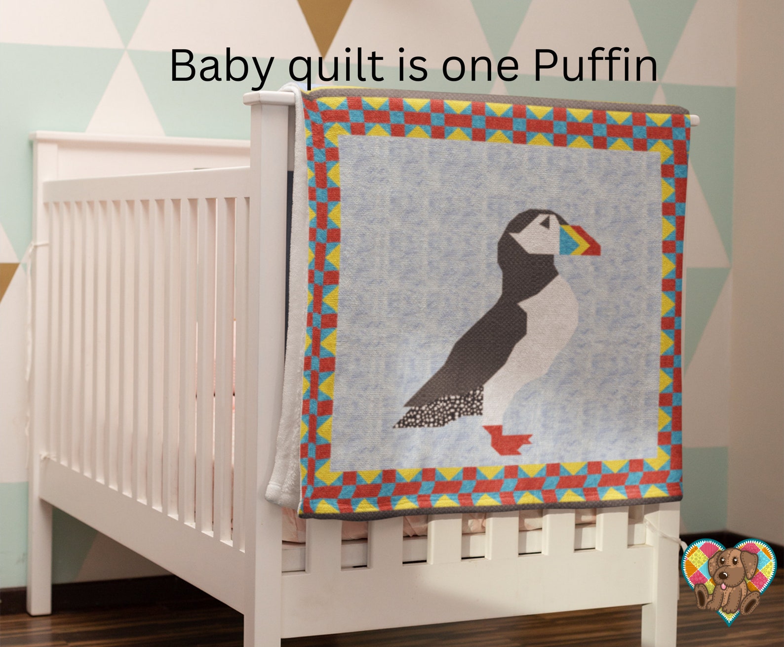 Puffin Downloadable Quilt Block Pdf Pattern Puffin Quilt Etsy