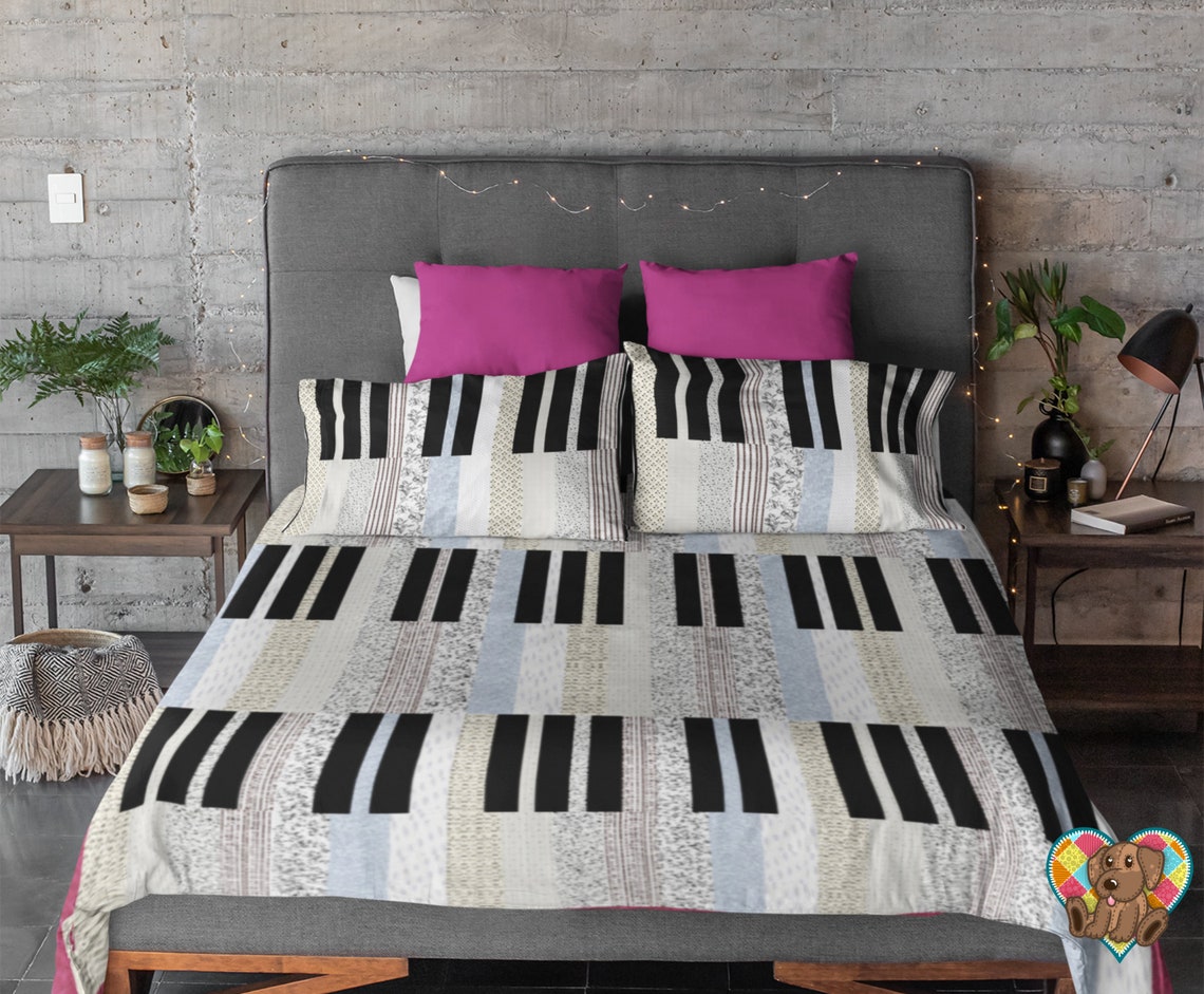 Piano Keys Quilt Block Pattern Downloadable PDF Quilt Etsy