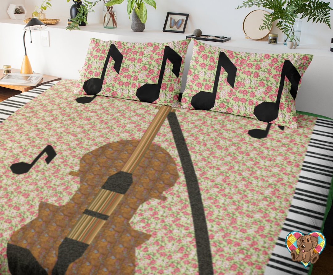 Violin Music Quilt Block Pattern Pdf Violin Quilt Pattern Pdf Violin