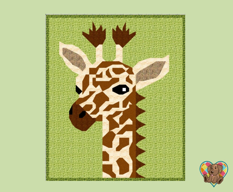 Giraffe Quilt Block Pattern Giraffe Quilt Pattern Etsy