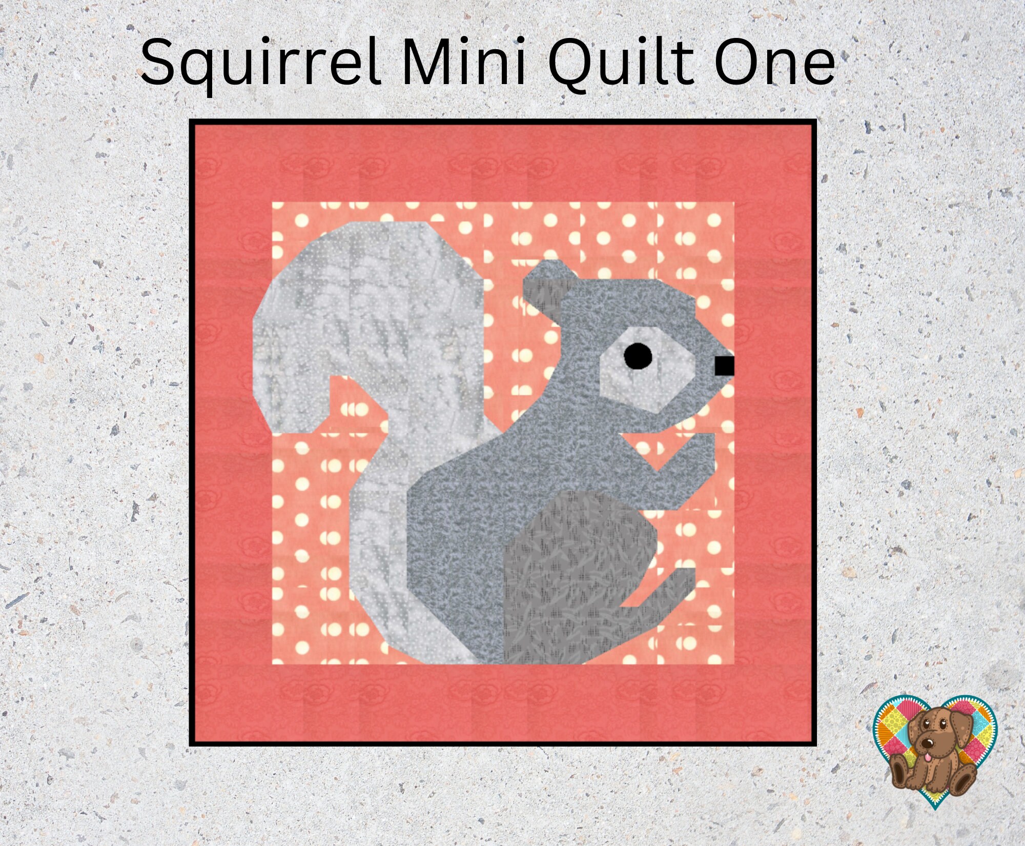 Squirrel Applique Block Pattern Squirrel Quilt Block Pattern: Fun Animal Quilt Design (PDF Download) - Etsy