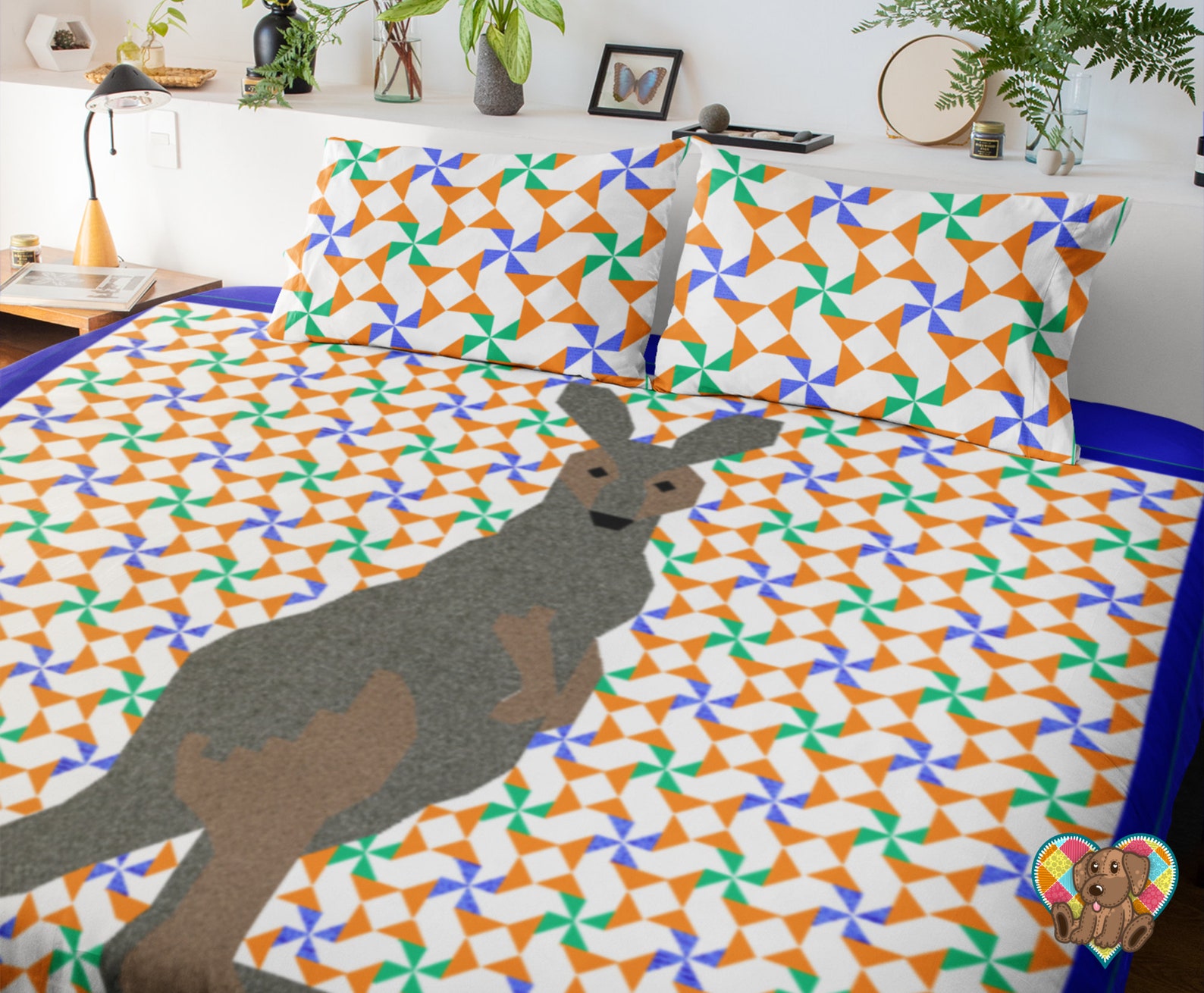 Kangaroo Quilt Block Pattern Downloadable PDF Quilt Pattern Etsy