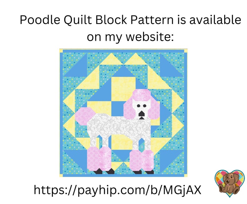 Husky Quilt Block Pattern Downloadable PDF Quilt Pattern Dog Quilt Design pdf Unique Animal Quilt Pattern Dog Quilt Block Pattern image 7