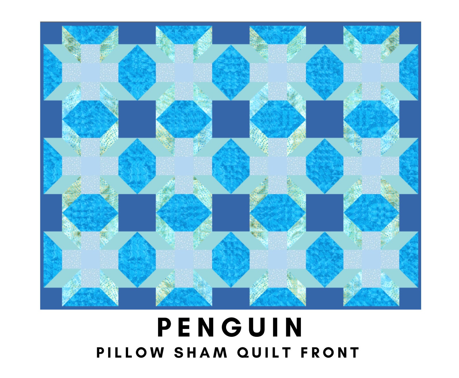 Penguin Quilt Block Pdf Pattern Penguin Quilt Pattern Pdf - Etsy