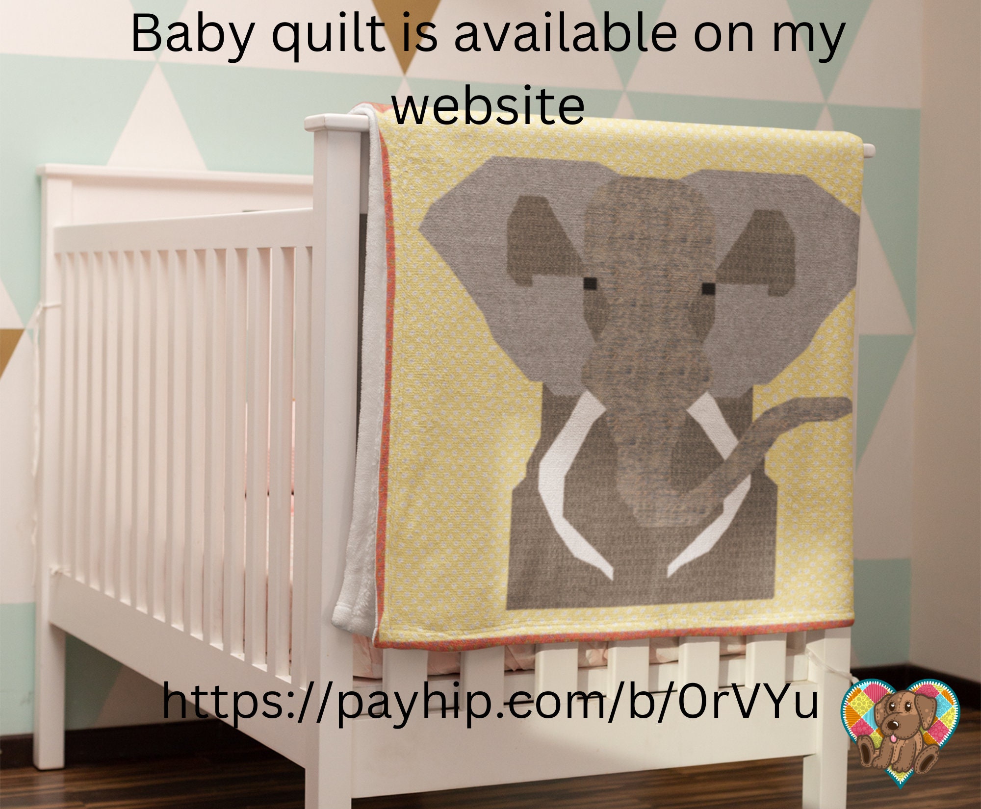 Elephant Quilt Block Pattern Pdf Downloadable PDF Quilt Etsy