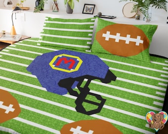 Fußball Quilt Anleitung: Sport Thema, Runde bis King Size (PDF-Muster)