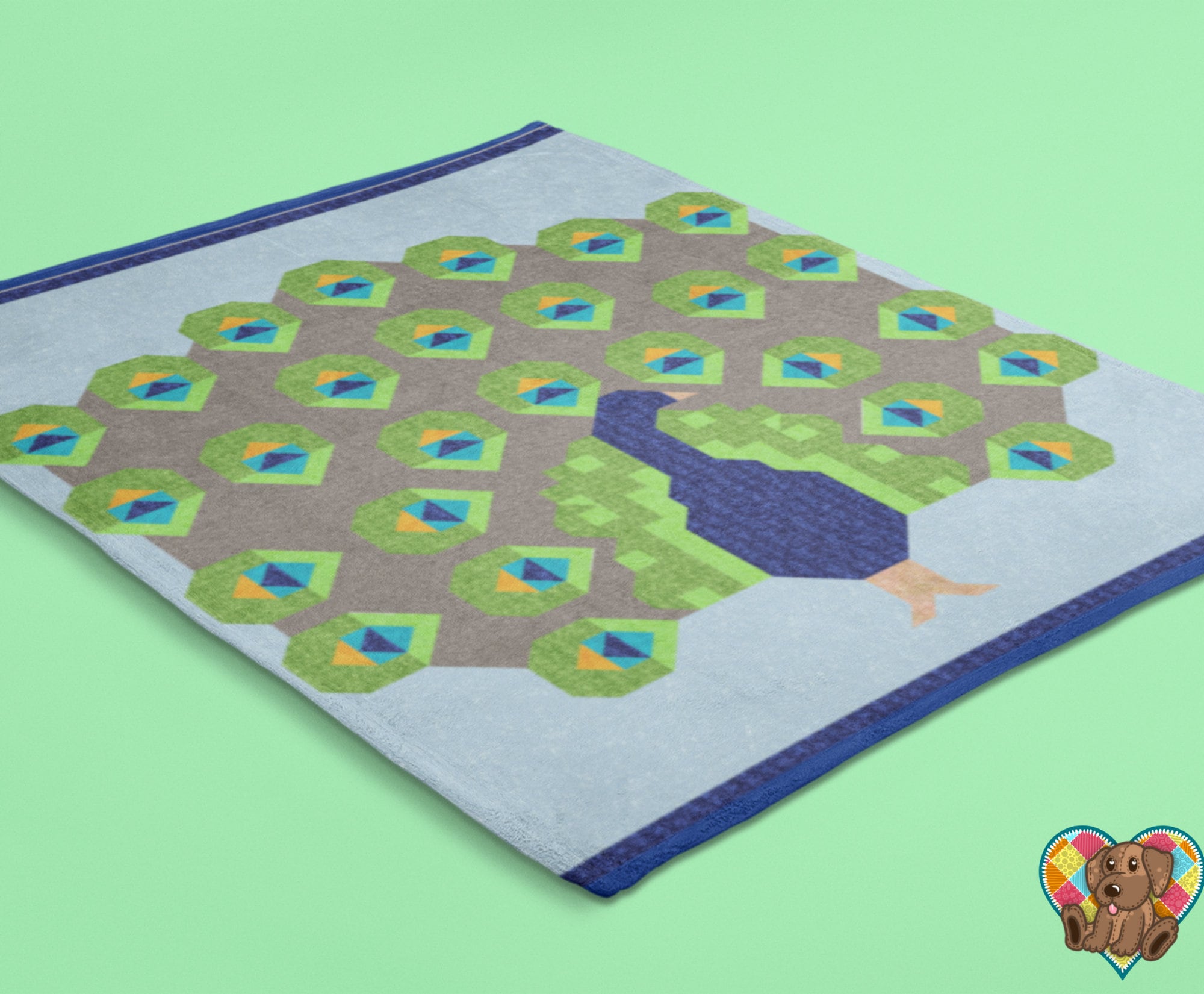 Peacock Quilt Block Pattern Peacock Quilt Pattern Etsy