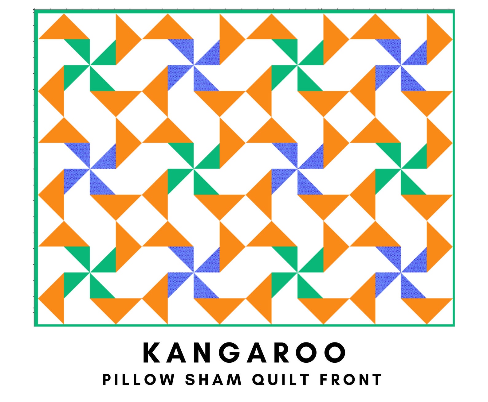 Kangaroo Quilt Block Pattern Downloadable PDF Quilt Pattern Australian