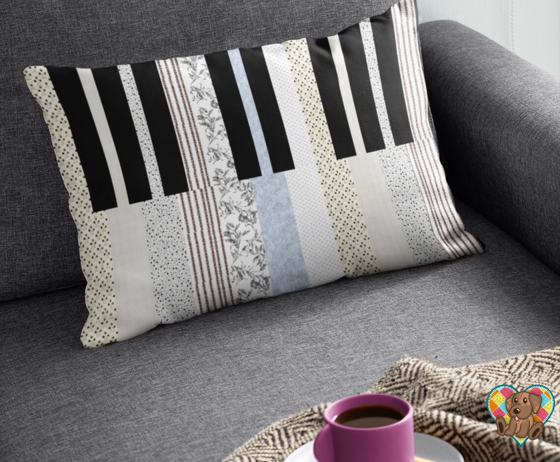 Piano Keys Quilt Block Pattern Downloadable PDF Quilt Etsy