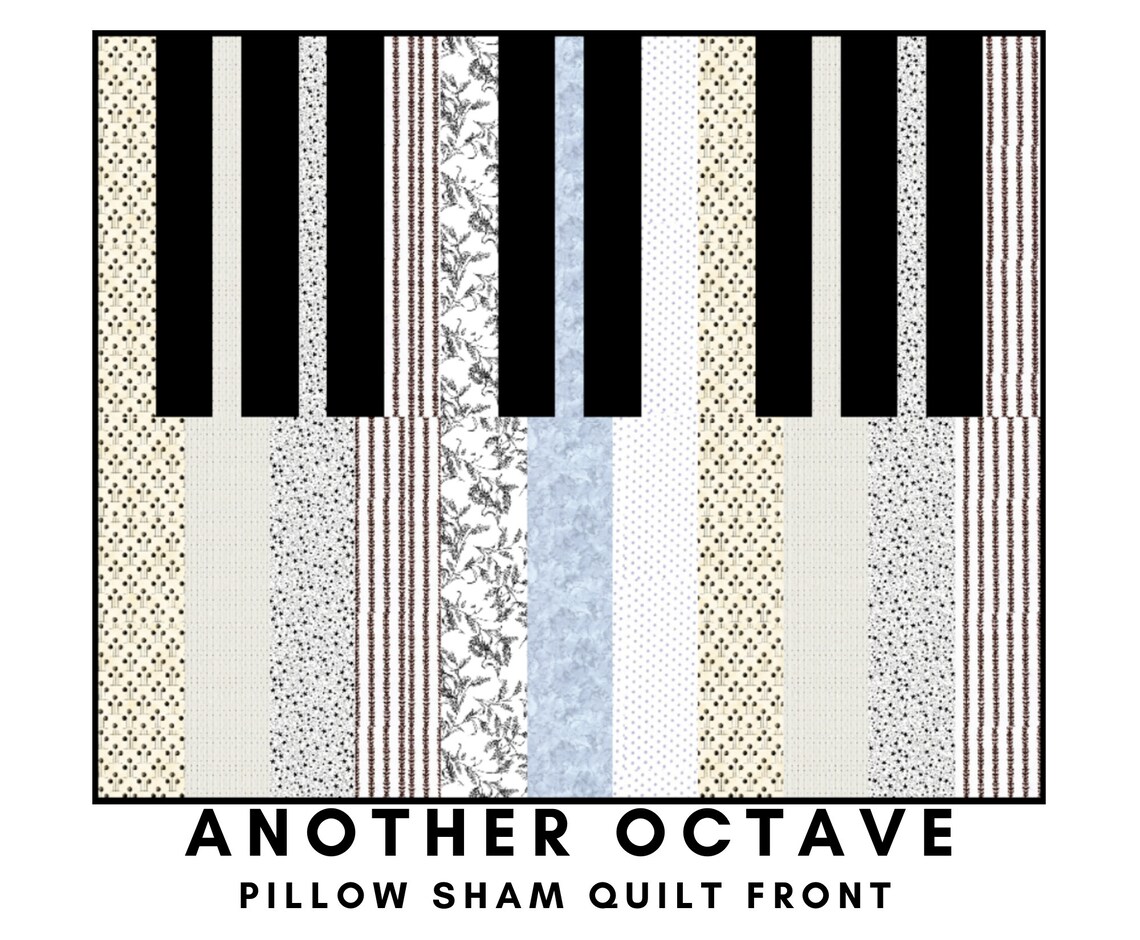 Piano Keys Quilt Block Pattern Downloadable PDF Quilt Etsy