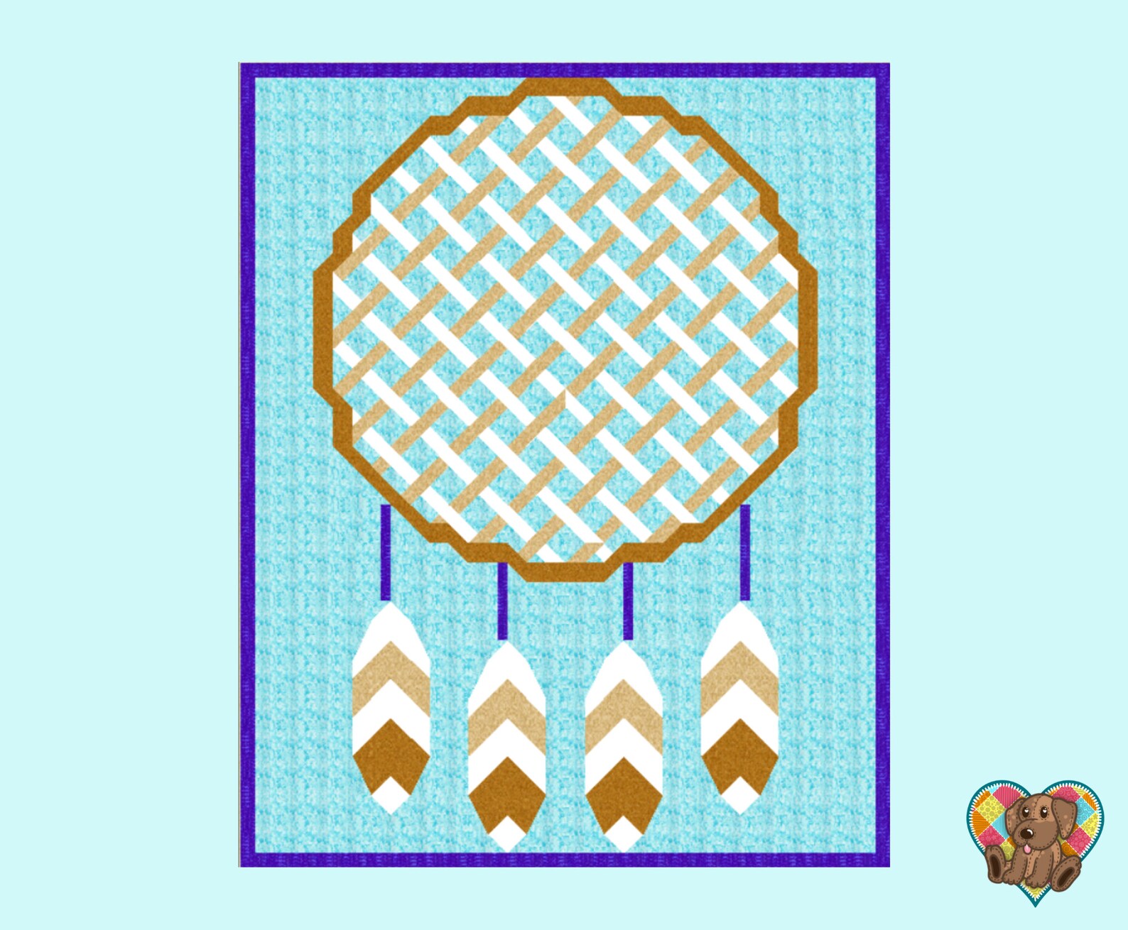 Dream Catcher Quilt Block Pattern Downloadable PDF Quilt Pattern