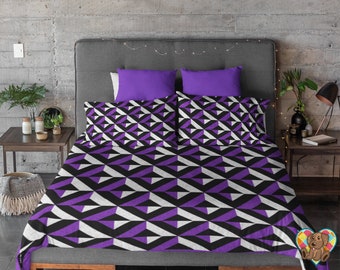 Purple Illusions Quilt Block PDF Pattern | Downloadable PDF Purple Quilt Block Pattern | Quilt Block Pattern  | Beginner PDF Quilt Pattern