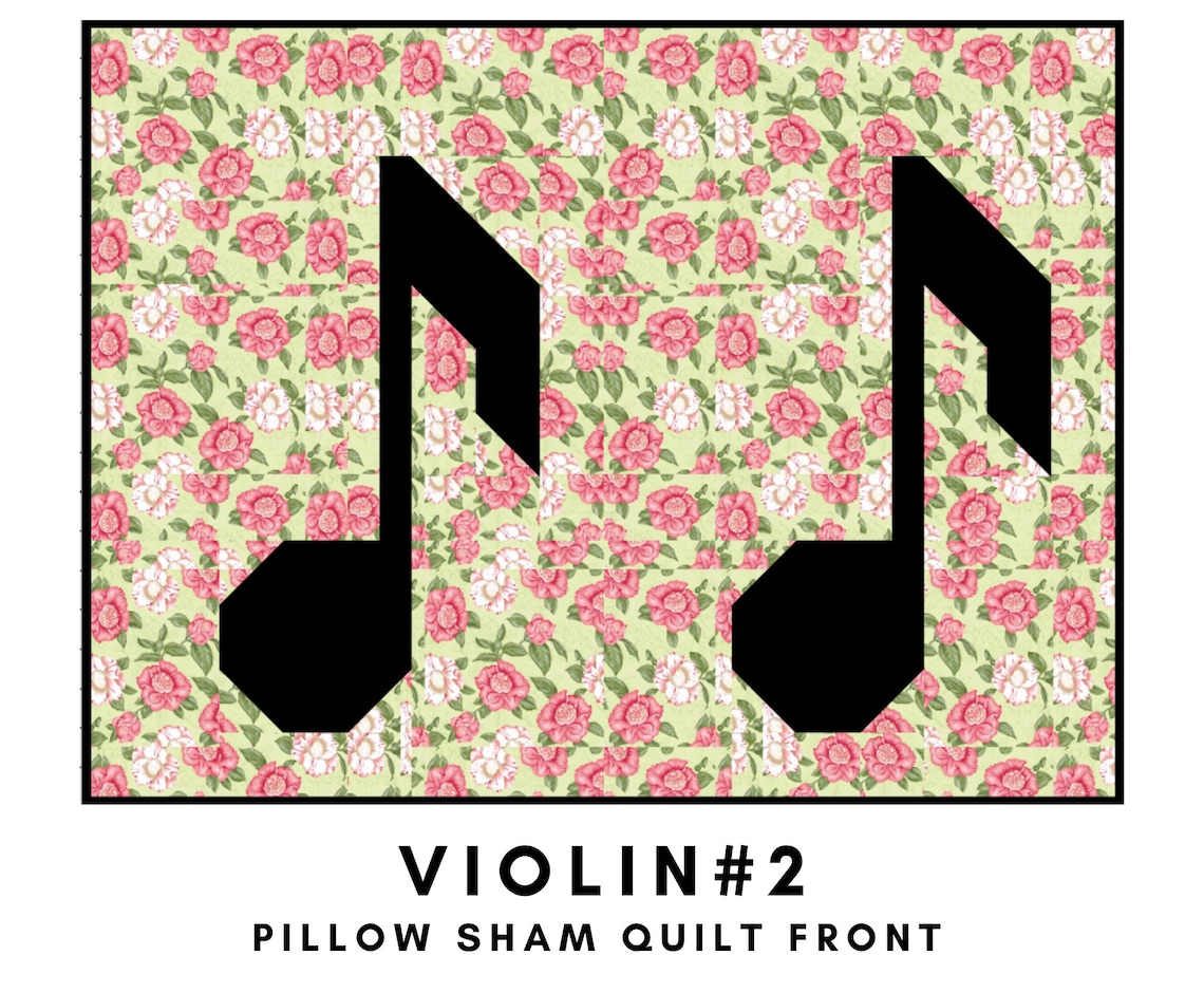 Violin Music Quilt Block Pattern Pdf Violin Quilt Pattern Pdf Violin