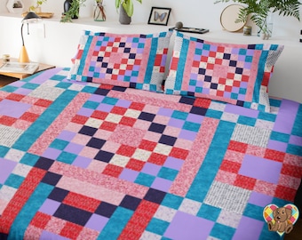 Classic Cottage Quilt Block Pattern: Baby to King Size (Downloadable PDF)