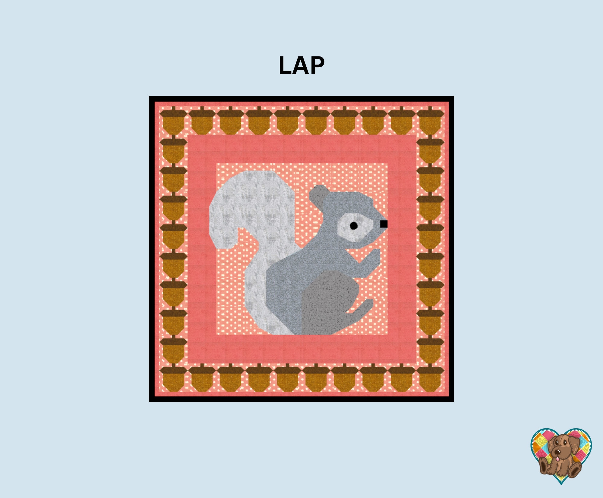 Squirrel Applique Block Pattern Squirrel Quilt Block Pattern: Fun Animal Quilt Design (PDF Download) - Etsy
