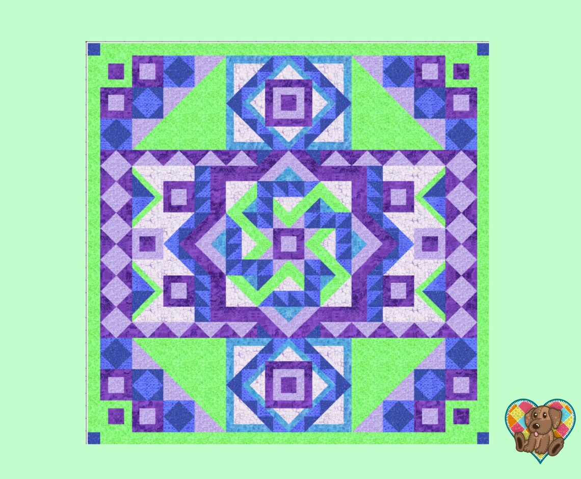 Serendipity Block Quilt Pattern Downloadable PDF Serendipity Etsy