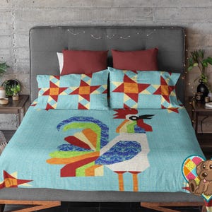Hahn Quilt Anleitung: Hühnerhof Tiere PDF Download
