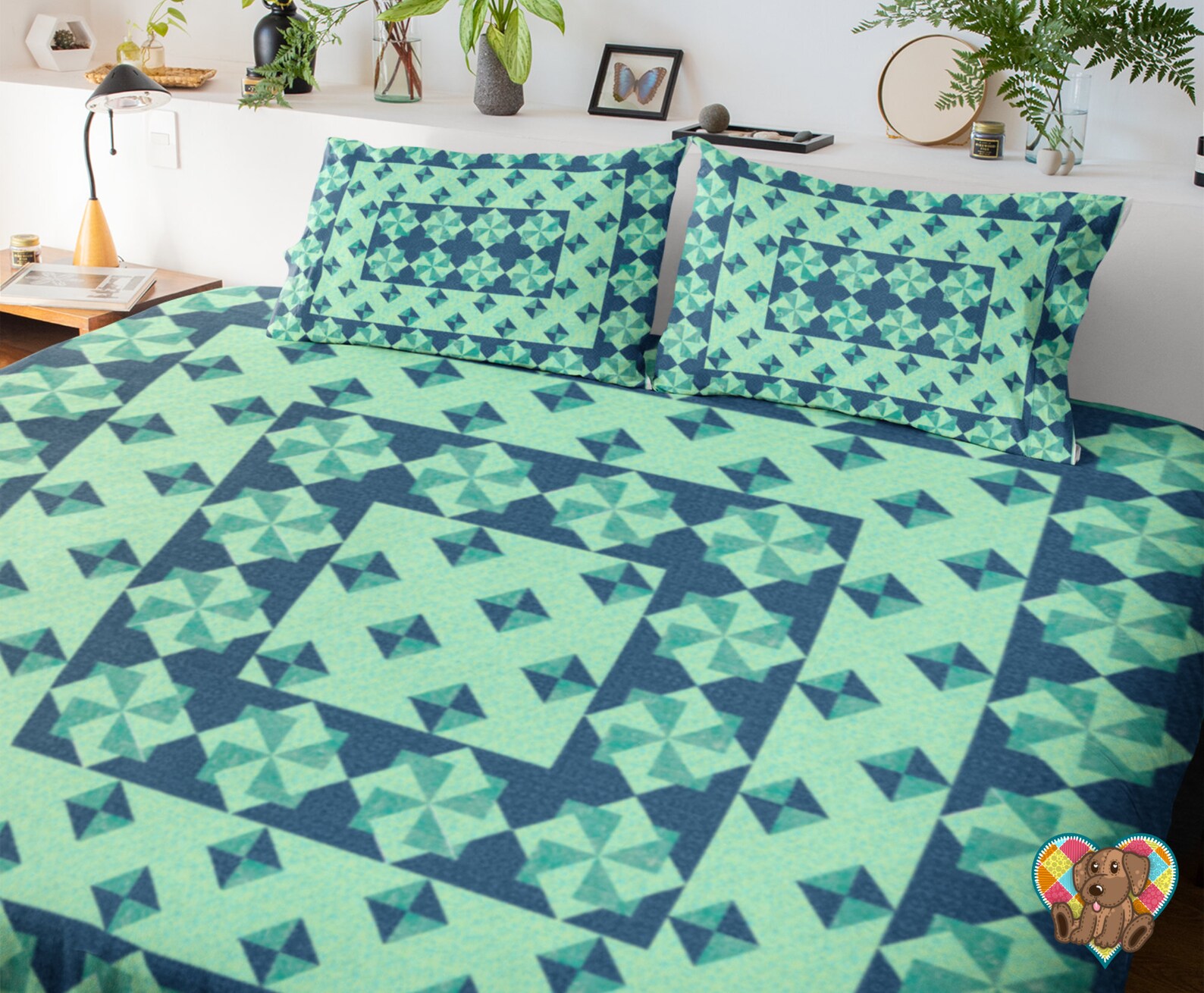 Floating Stars Downloadable Quilt Block Pattern Pdf | Stars Quilt Block