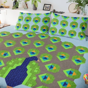 Peacock Quilt Pattern: Beginner-Friendly Bird Design (PDF Pattern)