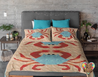 Blue Crab Quilt Pattern: Ocean Animal Design (PDF Pattern)