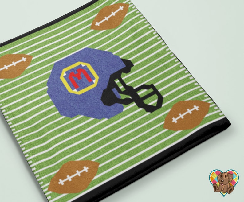 Football Quilt Block Pattern Downloadable PDF Quilt Pattern Football Quilt Design Pdf unique
