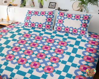 Annapolis Quilt Pattern: Traditional Pieced Blocks (PDF Download)