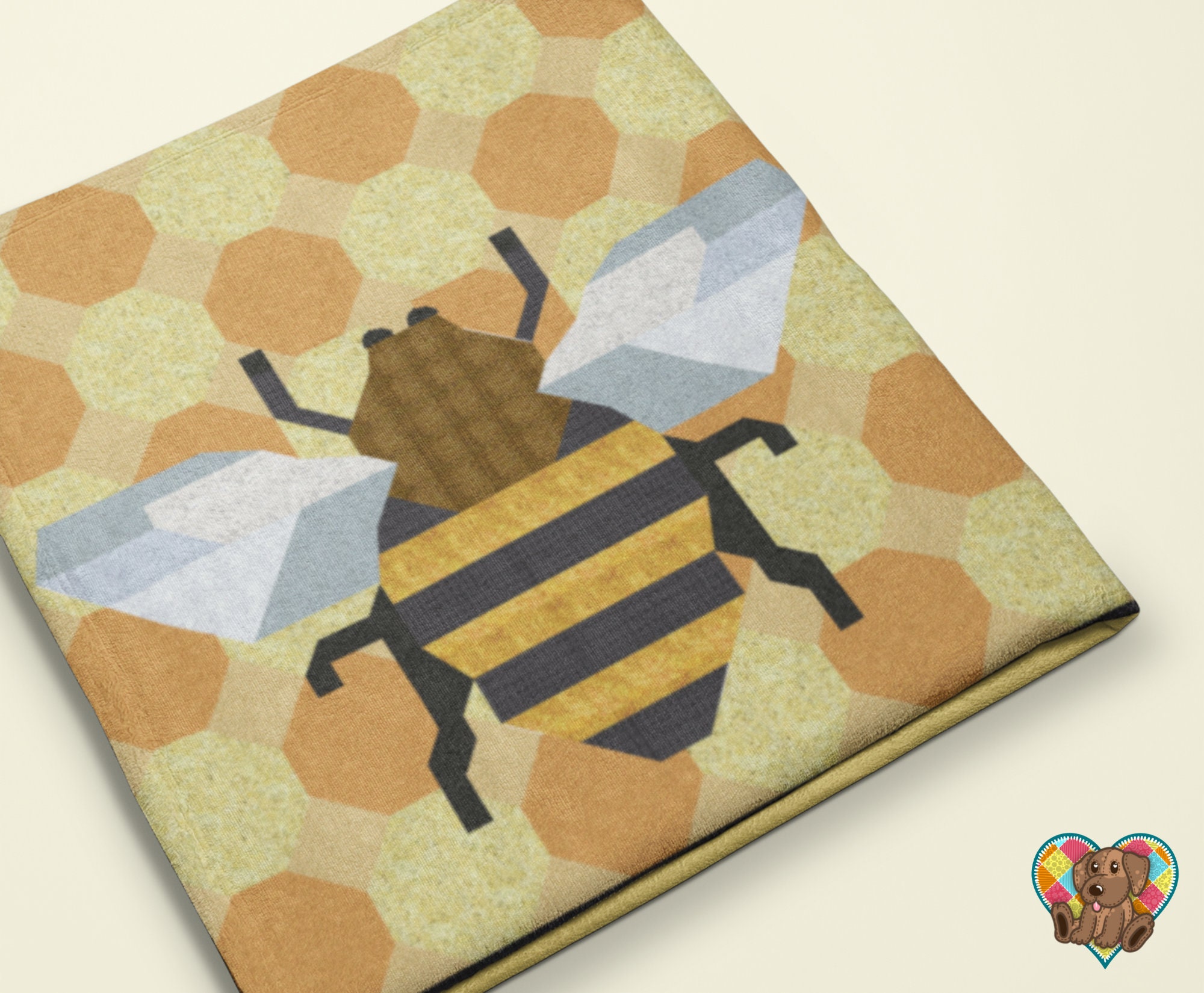 Honeybee Quilt Block Pattern Pdf Downloadable PDF Quilt Etsy