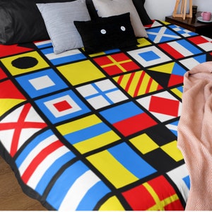 Nautical Flags Quilt Pattern pdf | Downloadable PDF Nautical Quilt Pattern | Beginner Quilt Pattern pdf| Ocean Inspired Quilt Pattern pdf