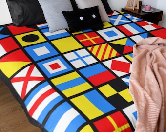 Nautical Flags Quilt Pattern: Beginner Ocean Theme (PDF Download)