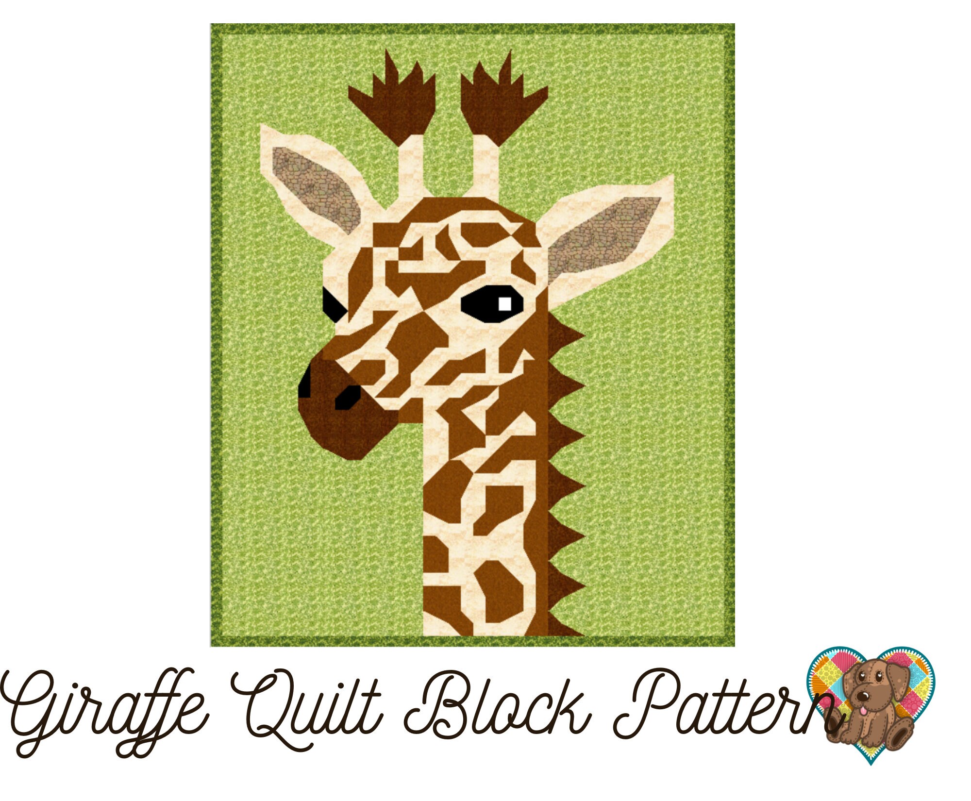 Giraffe Quilt Block Pattern Giraffe Quilt Pattern Etsy Australia