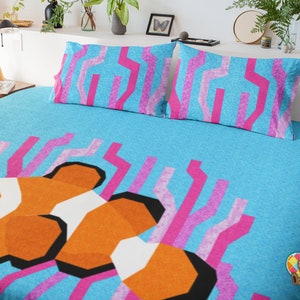 Clownfish Quilt Block Pattern: Ocean Quilt Design (PDF Download)