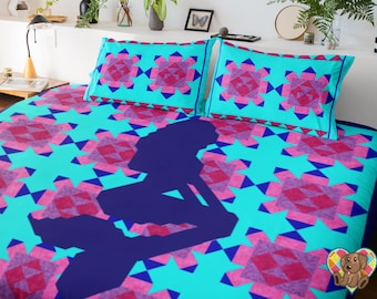 Mermaid Quilt Pattern: Fantasy Quilt Blocks (PDF Download)