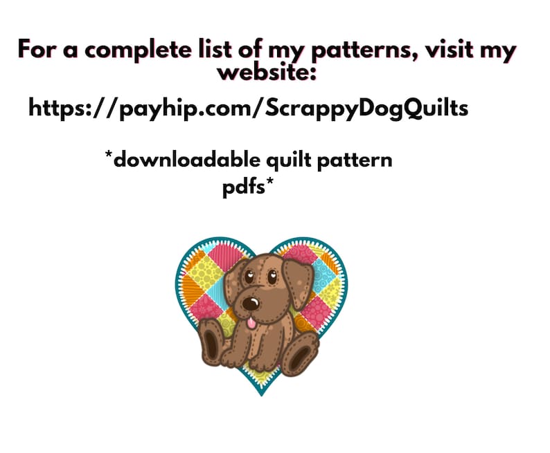 Husky Quilt Block Pattern Downloadable PDF Quilt Pattern Dog Quilt Design pdf Unique Animal Quilt Pattern Dog Quilt Block Pattern image 10