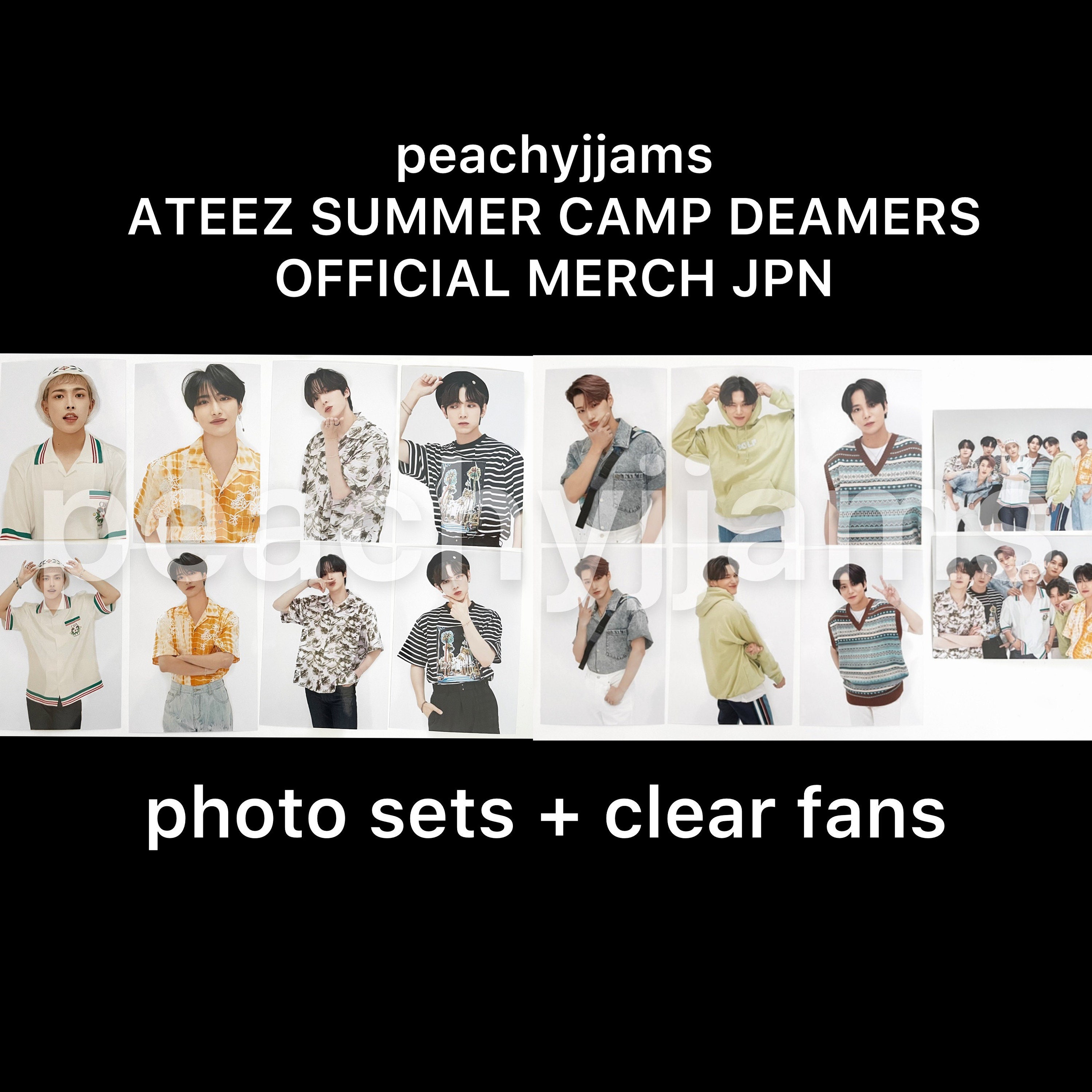 Official Ateez Summer Camp Dreamers Merch Hongjoong Seonghwa Yunho
