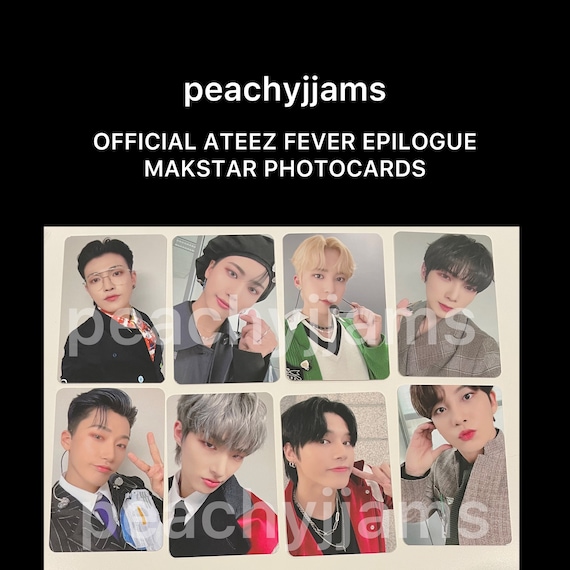 Official ATEEZ Fever Epilogue MAKESTAR Photocards Pcs