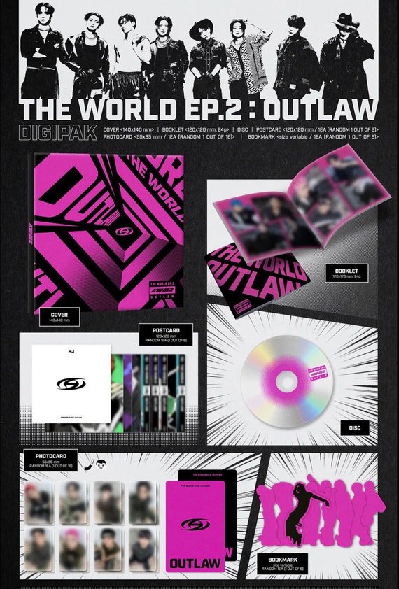 Official ATEEZ the World Ep 2: Outlaw DIGI PACK Kpop Albums
