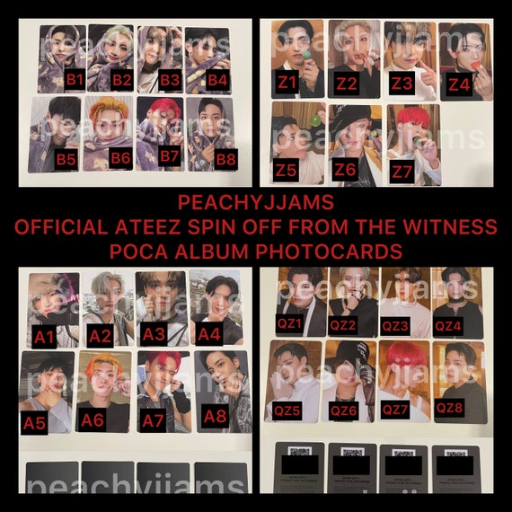 Official Ateez Photocards and Albums Kpop