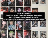 Official ATEEZ World EP. Fin: Will Platform Album Photocards