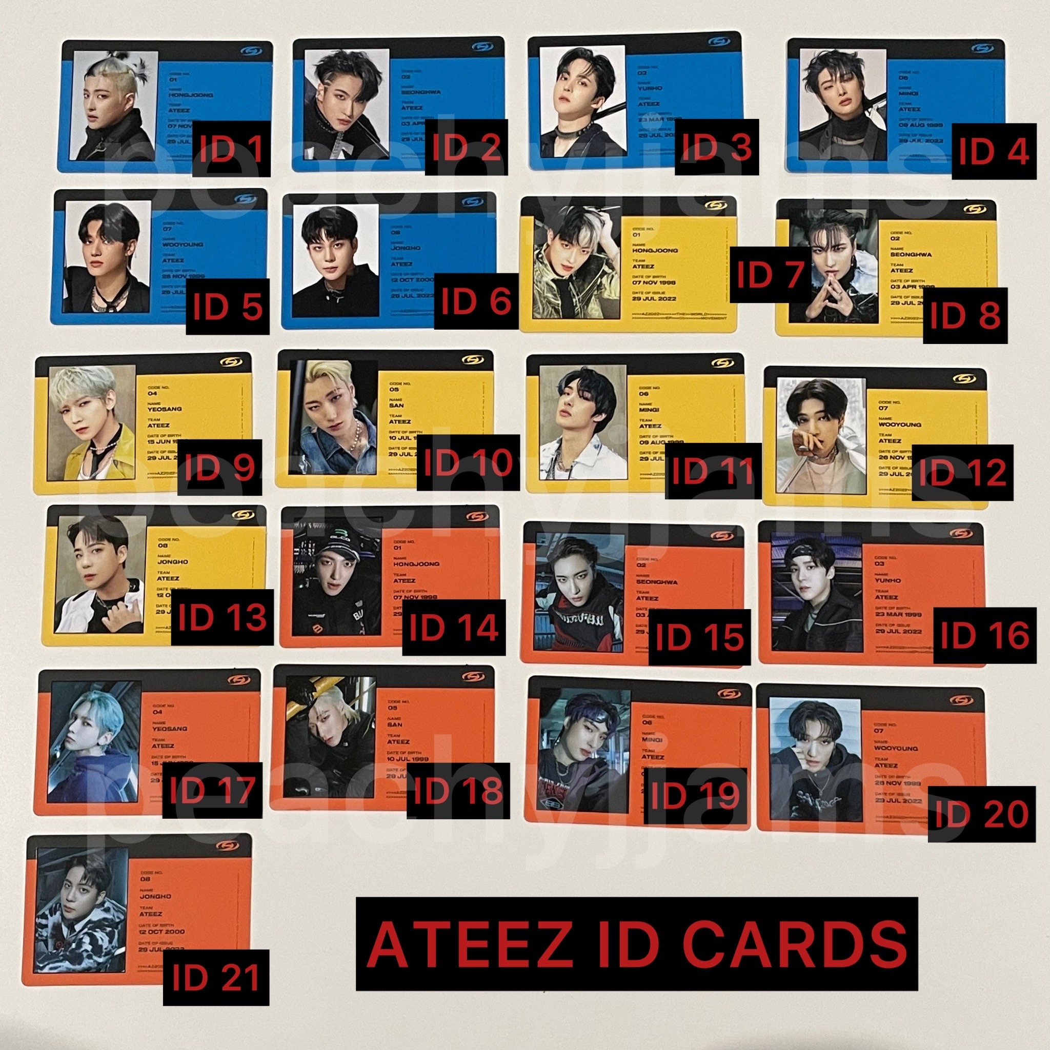 ATEEZ the World EP: 1 Movement Album Regular Limited Photocards