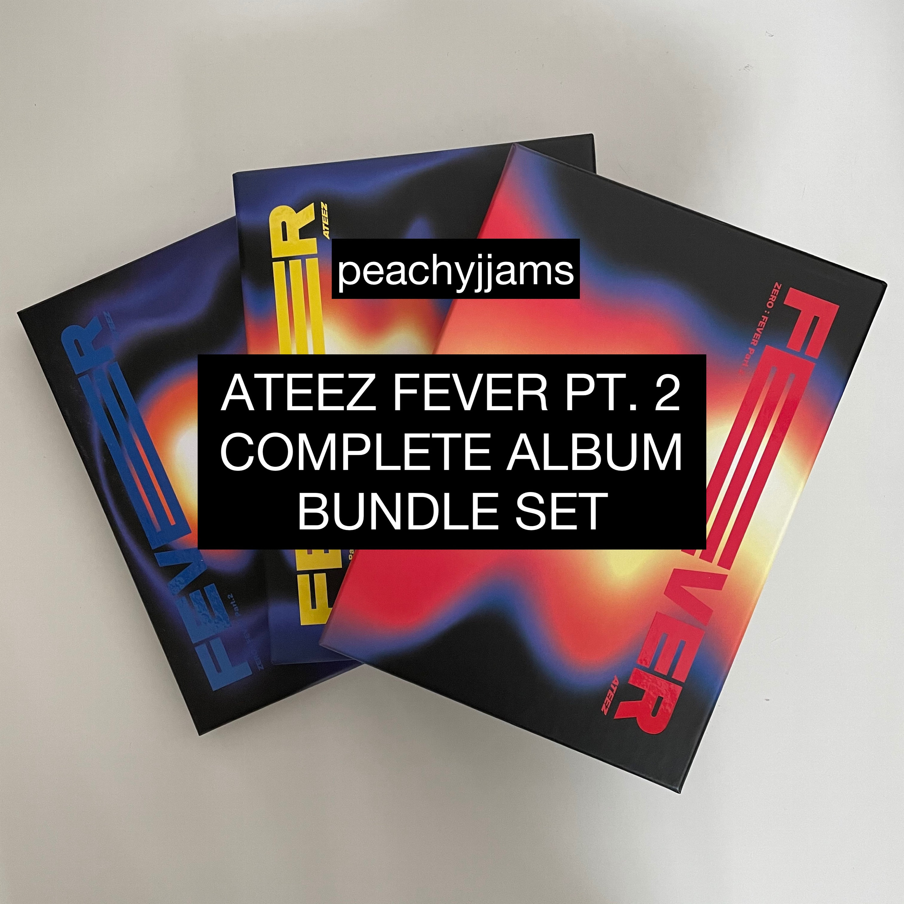Ateez Fever Pt. 2 KPOP Album Bundles + Photocard Add-ons PC