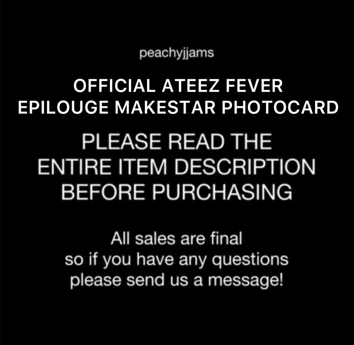 Official ATEEZ Fever Epilogue MAKESTAR Photocards Pcs Hongjoong