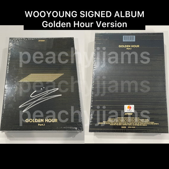 Official Signed ATEEZ Golden Hour PT. 1 H82 Albums Kpop