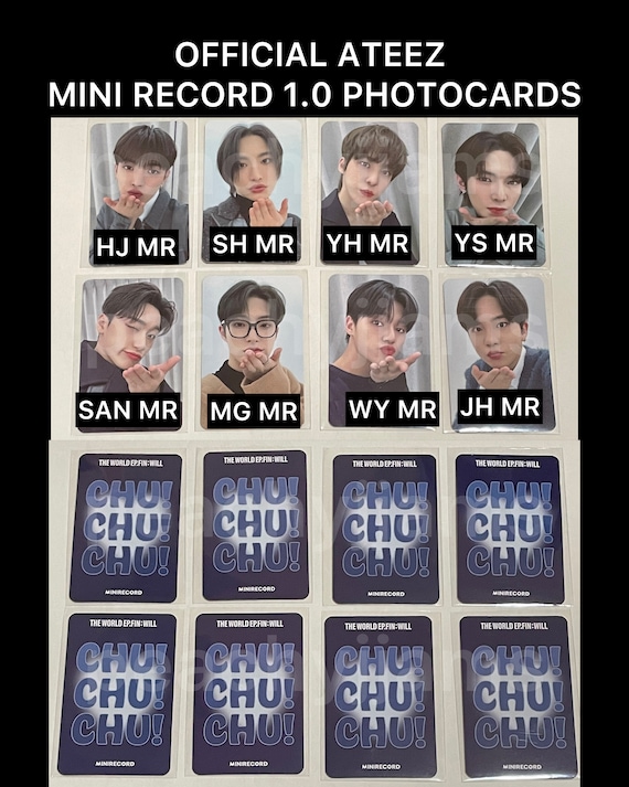Official ATEEZ World EP. Fin: Will Platform Album Photocards