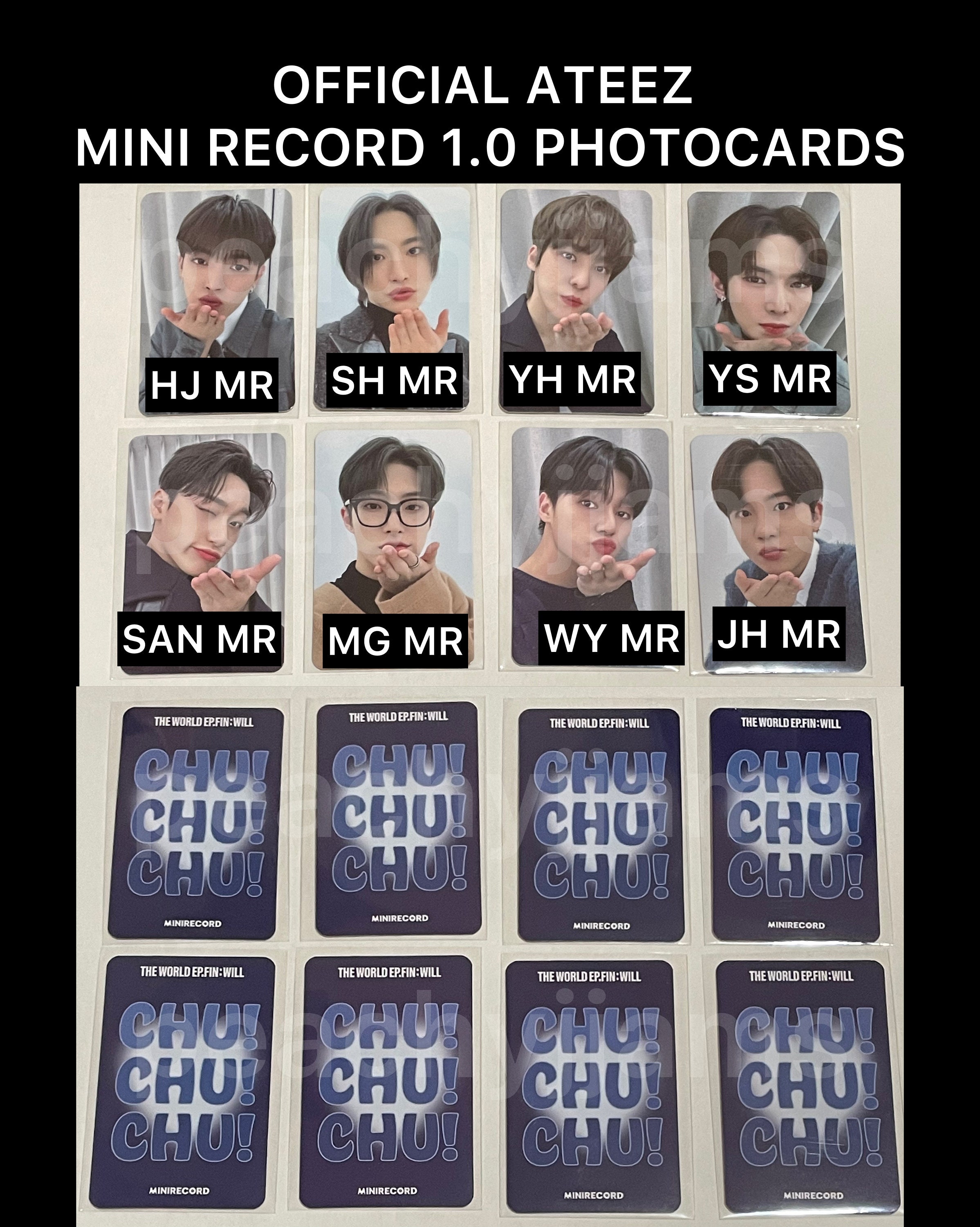 Official ATEEZ World EP. Fin: Will Platform Album Photocards