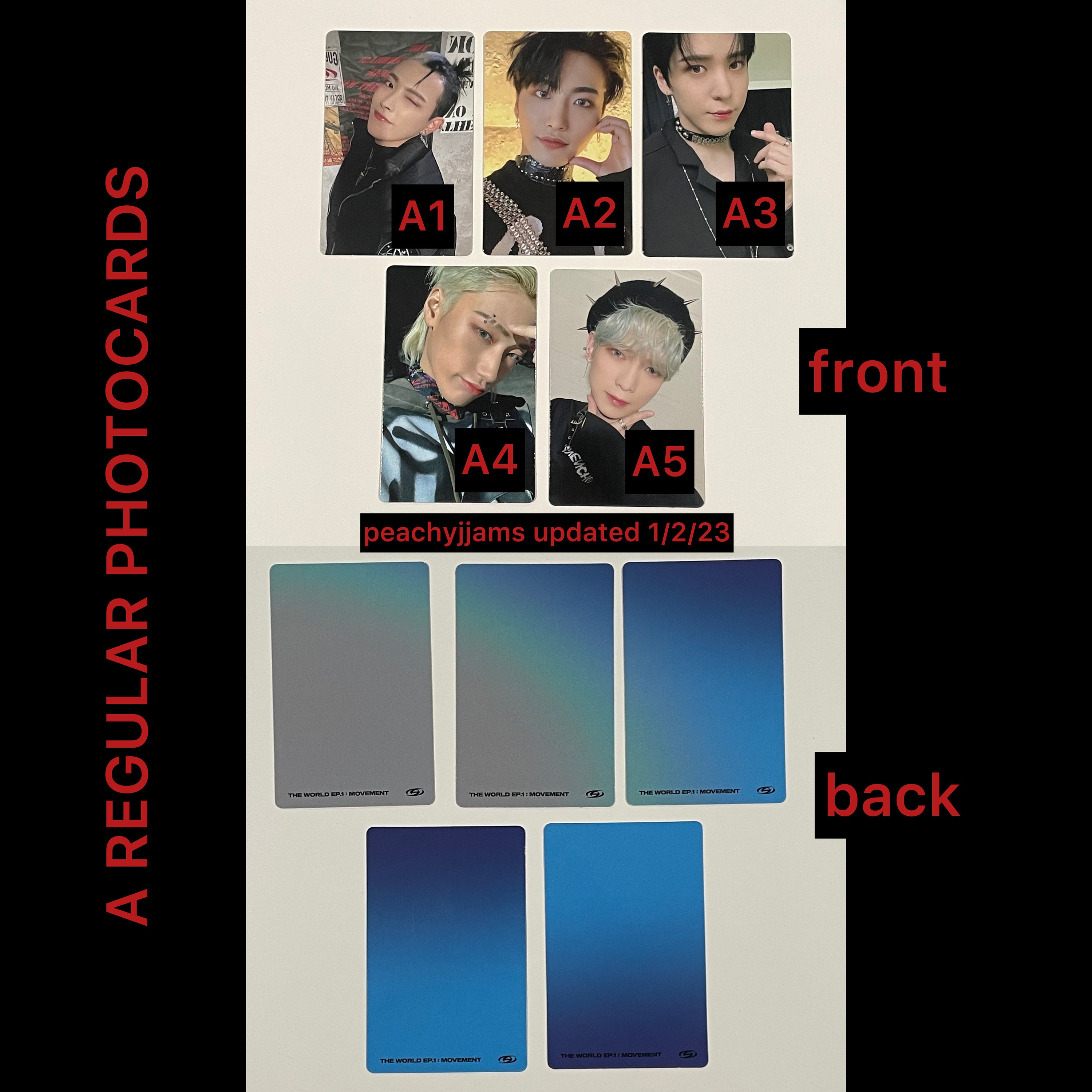 ATEEZ the World EP: 1 Movement Album Regular Limited Photocards