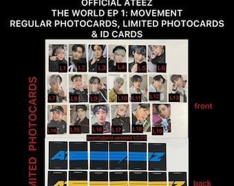 ATEEZ the World EP: 1 Movement Album Regular Limited Photocards