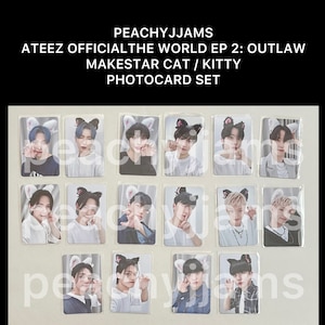 アイドル ATEEZ America MAKESTAR PINK CAT WOOYOUNG WTS] ATEEZ Makestar LD Pink Cat Ear Photocards : r/ATEEZ